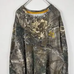USA古着 realtree 迷彩 リアルツリー カモフラ ロンT 長袖Tシャツ