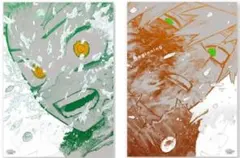 ヒロアカ 原画展 幼なじみ アートポスター 緑谷出久 爆豪勝己 幼馴染