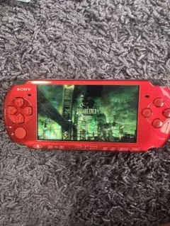 SONY PSP 本体 レッド　3000RR ソフト6本付き