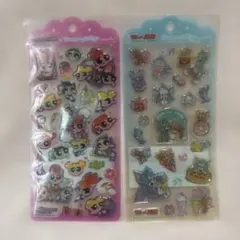 正規品★パワーパフガールズ & トムとジェリー ドロップジェリーシール 2点