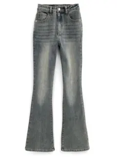 GRL セミフレアデニムパンツ[cu508] グレー