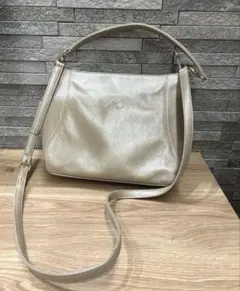 キタムラ　2wayハンドバッグ　ゴールド