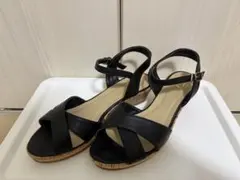 Fin サンダル ブラック ストラップ 24cmのサムネイル