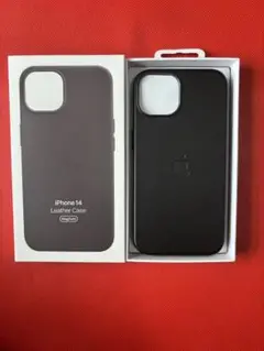 プレミアム本革iPhone 14レザーケース – ミッドナイト