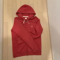 赤ピンク フルジップパーカー