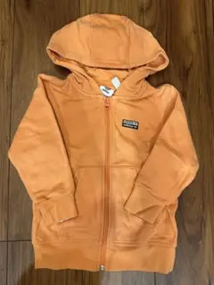 adidas オレンジ パーカー ジッパー付き