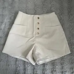 GRL ハイウエストアイボリーショートパンツ