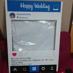 ウェルカムボードA1★Instagram風フォトフレーム