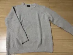 HARE グレー リブ編み ニット セーターのサムネイル
