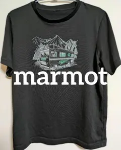 Marmot マーモット Tシャツ 黒 Ｍ アウトドア キャンプ 登山 ウェア