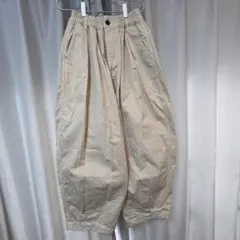 ハーベスティ　チノクロスサーカスパンツ　アイボリー　サイズ１