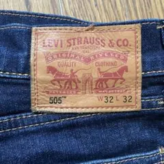 Levi's 505 ダークブルー W32 L32