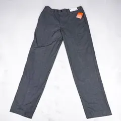 ⁠【新品タグ付】GU キモウイージートラウザー グレー L 起毛 暖かパンツ