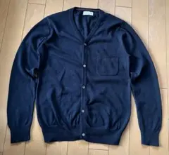 nano universe ネイビー カーディガン　メンズ　Mサイズ