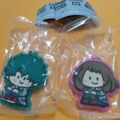 ヒロアカ　ラバーマスコット　緑谷出久さん　麗日お茶子さん