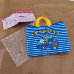 サンリオキャラクターズ レトロレッスンバッグミニキーホルダー
