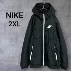 NIKE/ナイキ フーディジャケット 2XL ブラック/黒 中綿 ダウン