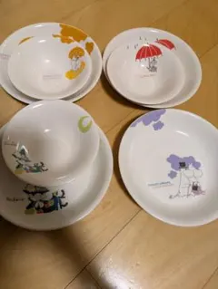 ムーミン*お得★ デザイン 皿セット ７枚　サラダパスタプレート