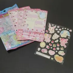 ジュエルペット ぷくぷくシール マジカルプロフ帳セット当時物 平成レトロ
