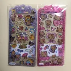 日焼けハローキティ＆サンリオキャラクターズ　ドロップジェリーシール　２つセット