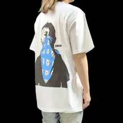新品 ビッグバックプリント ドルク くま バンダナマスク バンクシー風 Tシャツ