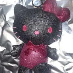 サンリオ シークレットマスコットホルダー キラキラB ハローキティ 黒