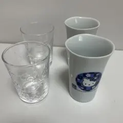 ハローキティ ペアグラス&カップ 4個セット