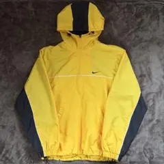 00s NIKE ナイロンジャケット ハーフジップ イエロー S