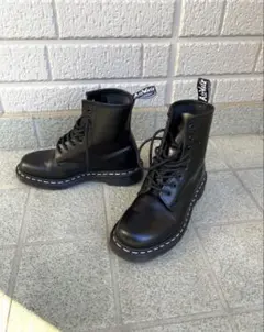 美品　Dr.Martens ドクターマーチン 8ホール ホワイトステッチ