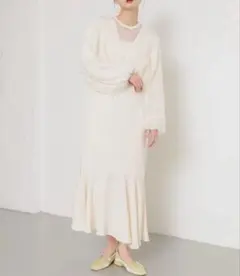 SENSE OF PLACE チェックシアーワンピース