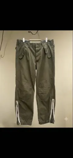 Vintage イタリア軍 ニーパッチ 裾ジップ ミリタリーパンツのサムネイル