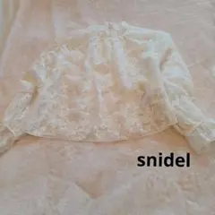 ♡snidel♡ホワイト刺繍レースブラウス シアレース フリーサイズスナイデル