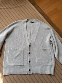 ミ*ニ様 HARE グレー リブ編み カーディガン S