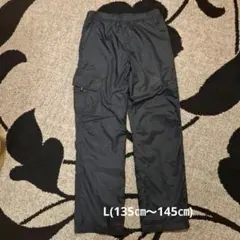 UNIQLO★暖パン★裏起毛★シャカシャカ★黒★L(140cm)②