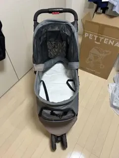 ペットカート グレー メッシュ窓付き - メルカリ