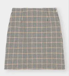 GUスカート千鳥柄