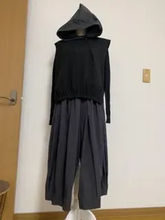 SOV ダブルスタンダードクロージングパーカー カーブパンツ上下セット ブラック SOV ダブルスタンダードクロージングパーカー カーブパンツ上下セット