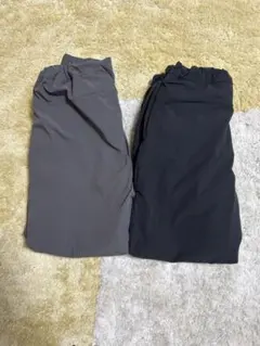 ユニクロ　ストレッチウォームイージージョガーパンツ150 黒