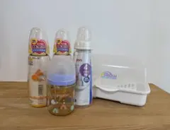 Pigeon ChuChuBaby 哺乳びん 4本セット ほ乳びん消毒器付き