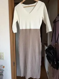 rienda Vネックニットワンピース Mサイズ