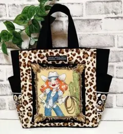 ハンドメイドトートバック☆ロラライハリスWhoa Girl♡インド刺繍リボン付き
