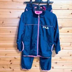 上下セット FILA ピステ・ウィンドブレーカー 140ネイビー/ピンク