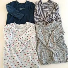 ベビー肌着 長袖シャツ 4枚セット