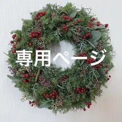 専用ページ　野薔薇の森のクリスマスリース
