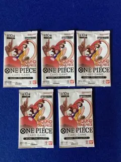 未開封ラウンドワン限定コラボワンピースカード5枚セット