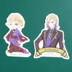 ツイステ　アベイル　アニメーション　ステッカー　ヴィル　2種