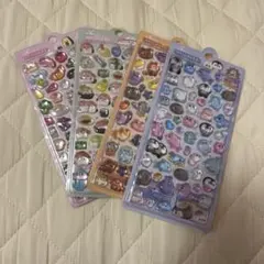 ボンドロ風カラフルキャラクター立体シール4枚セット