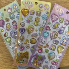 ぷくキラシール　なっとうちゃん　フワフワらびちゃん Hamuchan's