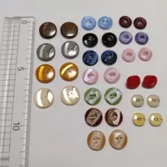 昭和レトロ　色々ボタンセット　34個