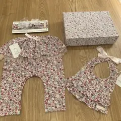 sa♪様 専用✩Haruulala ✩花柄 (スタイ・パンツ・ヘアバンド)3点